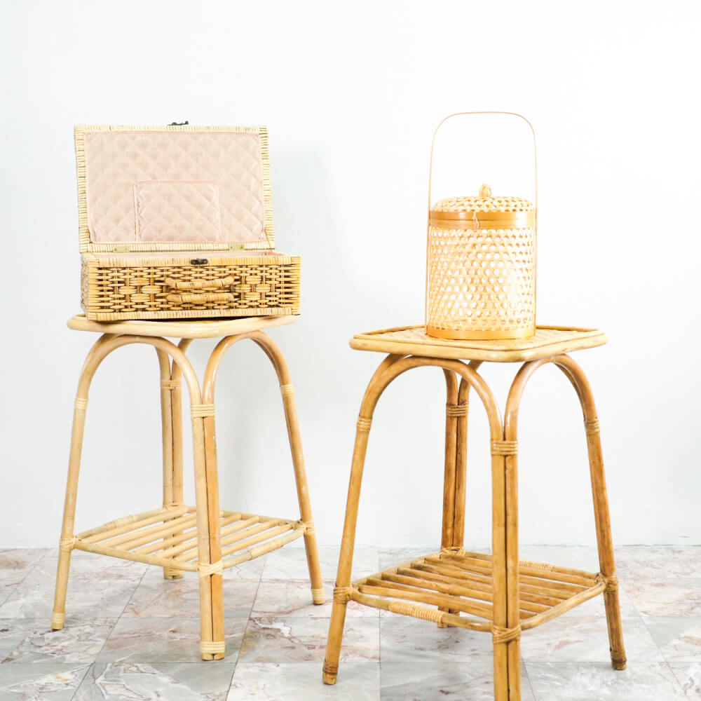 โต๊ะข้าง หวายแท้ PISAMAI รุ่น ALTO SIDE TABLE ทรง MINIMAL ขนาด 40*40*70 ซม. สีธรรมชาติ_4